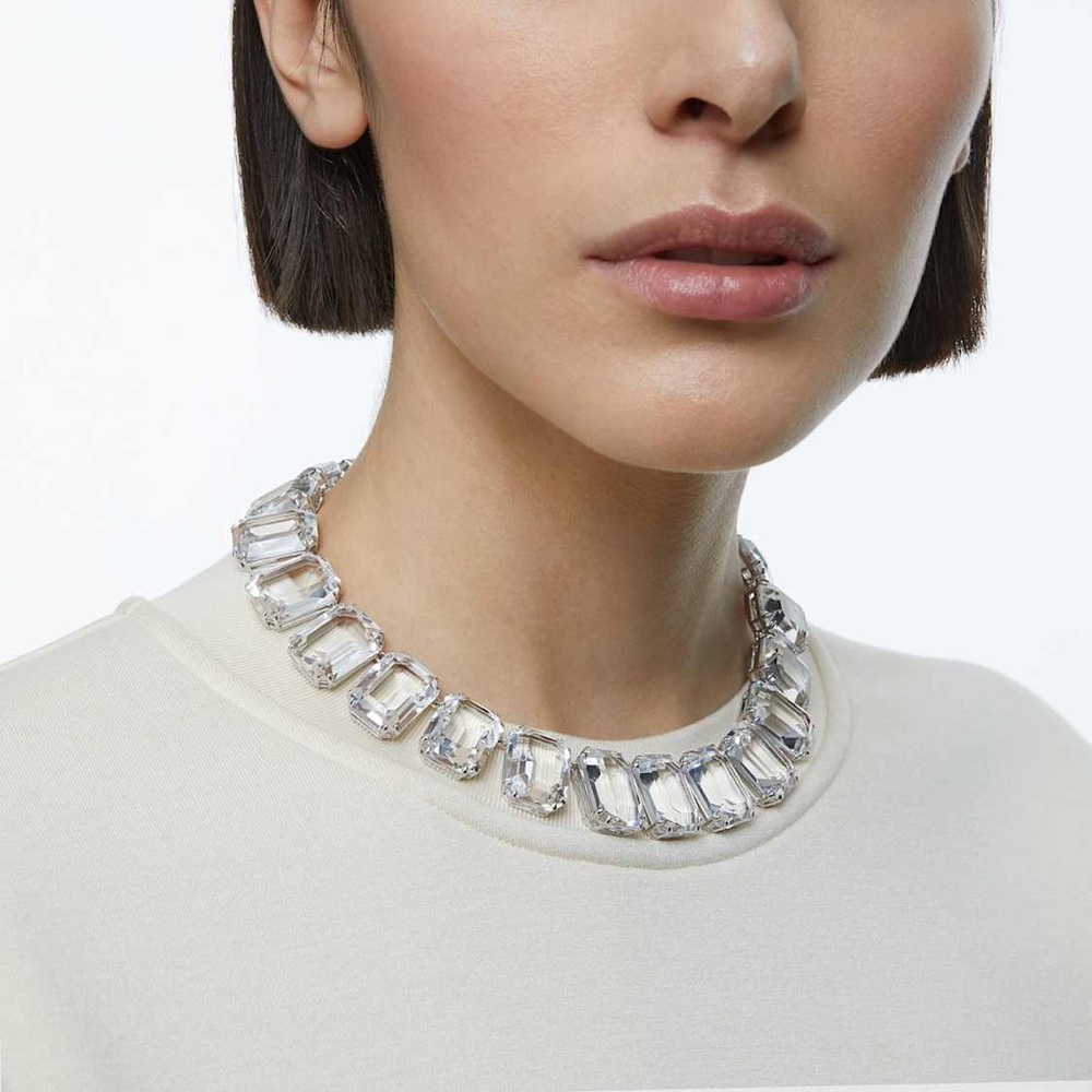 Swarovski Millenia Octagon Cut Crystal Choker - Picture 1 of 10